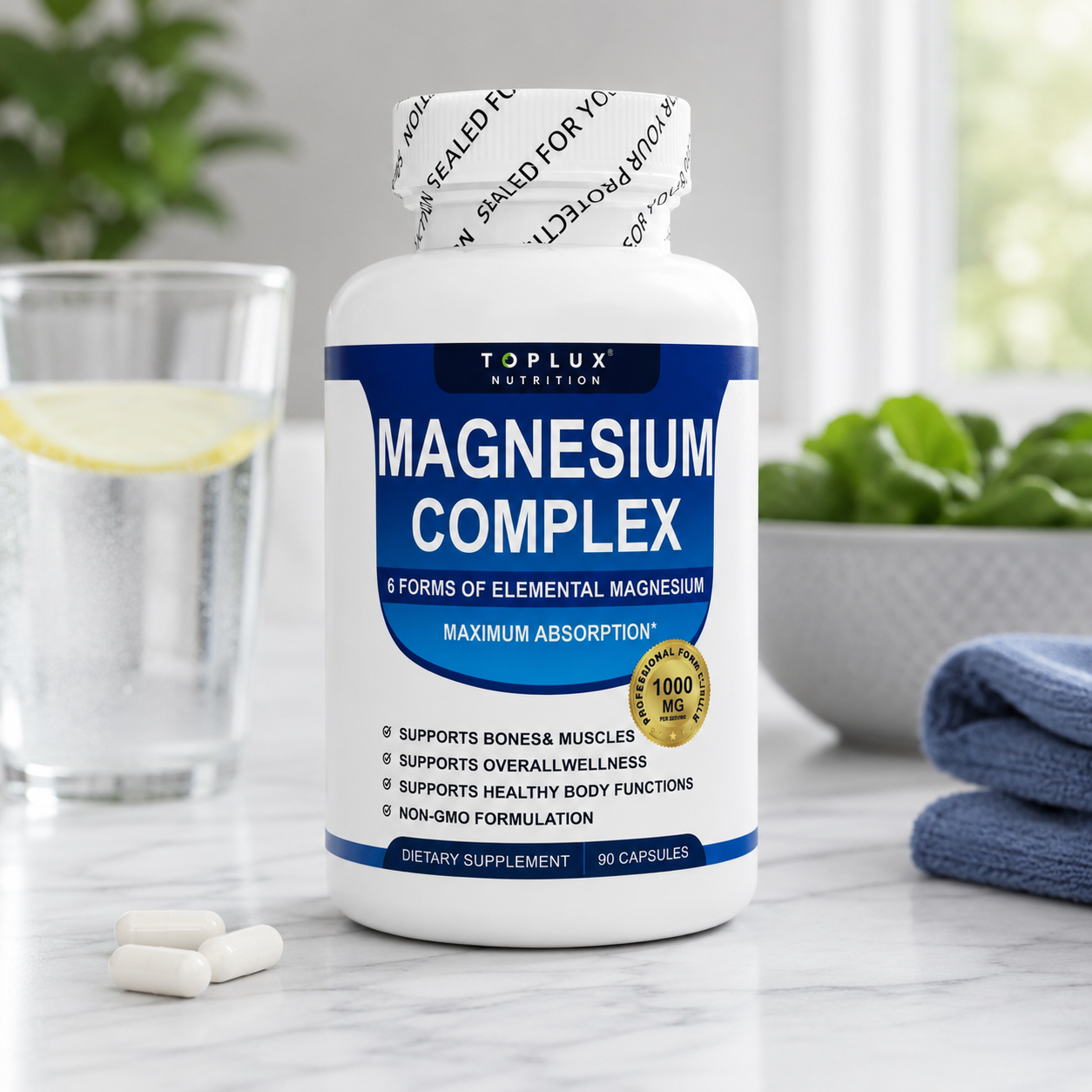 Magnesium Complex Top Lux 90 cápsulas